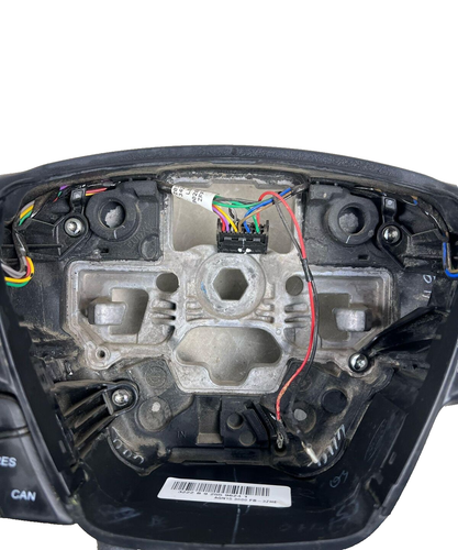 2019-20 FORD ESCAPE BLACK LEATHER STEERING WHEEL & SWITCHES OEM - Picture 4 of 6