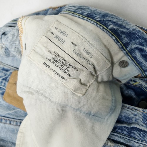 Abercrombie & Fitch Mens 30x32 Distressed Blue Jeans A&F Kilburn Low Rise Boot - Picture 7 of 17