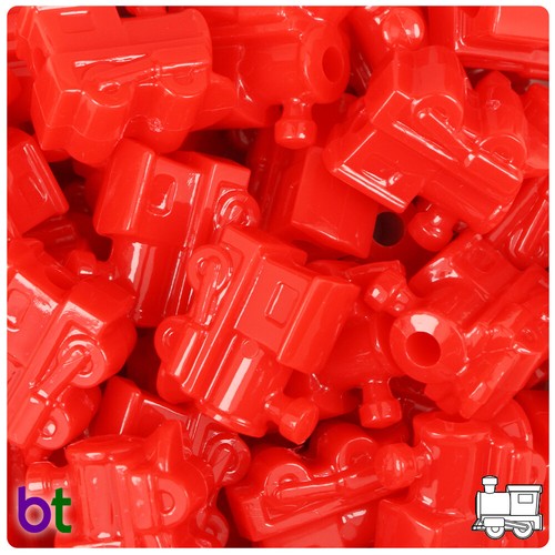 BeadTin Zug 22 mm Kunststoff Pony Perlen (24 Stück) - Stilwahl - Bild 5 von 30