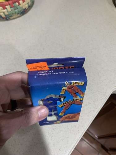 Vintage Transformer Style Robot Pen Toy Pen Bot 1980’s Blue NIB Penbot Taiwan - 第 3/4 張圖片