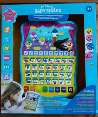 Pinkfong Baby Shark Tablet Learning Toy Singing Talking Gift for sale  online