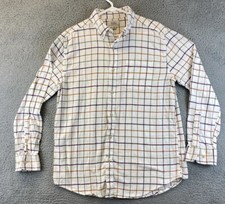 Croft  Barrow Men's Dress Shirt Long Sleeve Button Down Plaid L / 77-23