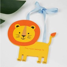 Löwe Holztafel Kinderzimmer Deko - dieses Zimmer gehört dazu
