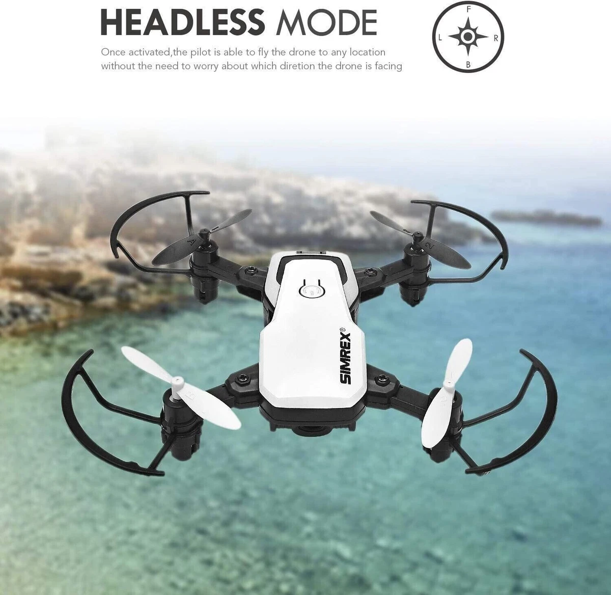 SIMREX X300C Mini Drone with Camera WIFI HD FPV Foldable RC