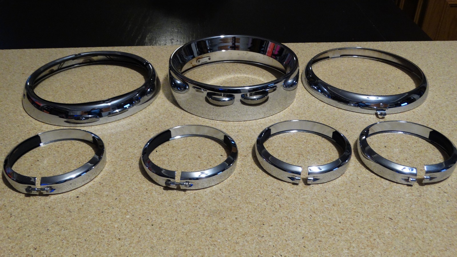 Harley Davidson Passing Lamp Trim Rings 6962299A.6962299B.6962699.