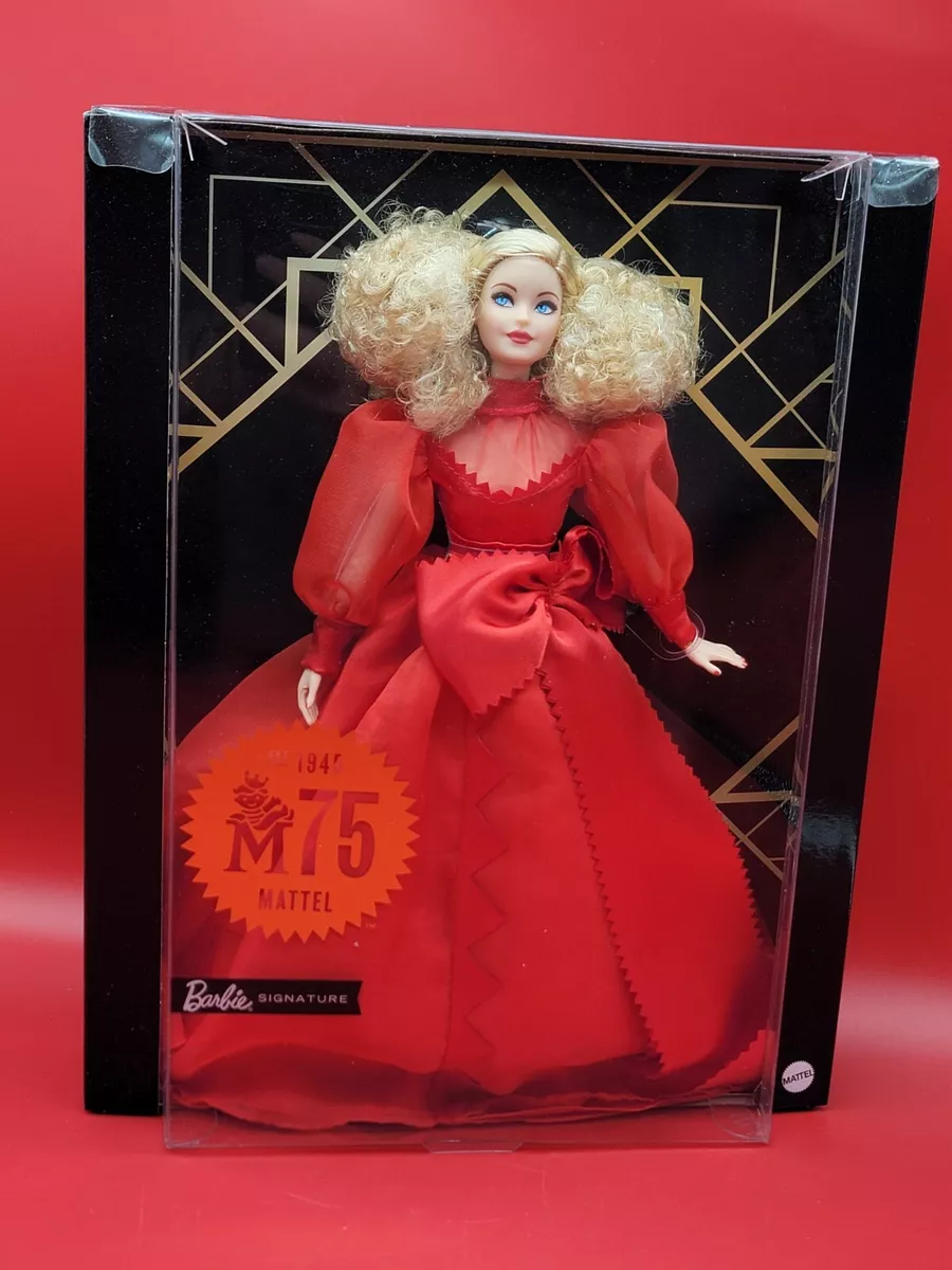 2020 Mattel Barbie 75th Anniversary Blonde Doll GMM98 NRFB eBay