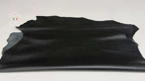 BLACK Thick Italian Lambskin Lamb leather Bookbinding 2 skins 15sqf 1.1mm #B7067 - Picture 6 of 7