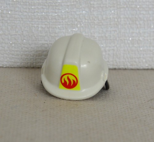 Casque Blanc Playmobil – Catégorie 1, Référence 7 – Accessoire Occasion Très Bon état