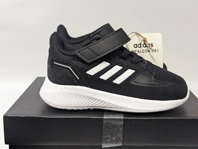 Adidas Turnschuhe Runfalcon 2.0 Kleinkind FZ0093 UK Größe 6k Schuhe schwarz neu Kinder Baby
