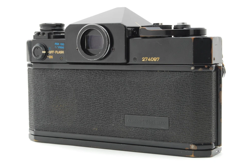 "КАК ЕСТЬ затвор метр работает" Canon F-1 ранней модели 35 мм SLR пленочная камера с объективом - Изображение 4 из 4