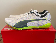Adult Size 11 evoSPEED Electric 12 Track and Field Shoes White/Gray/Green 376321