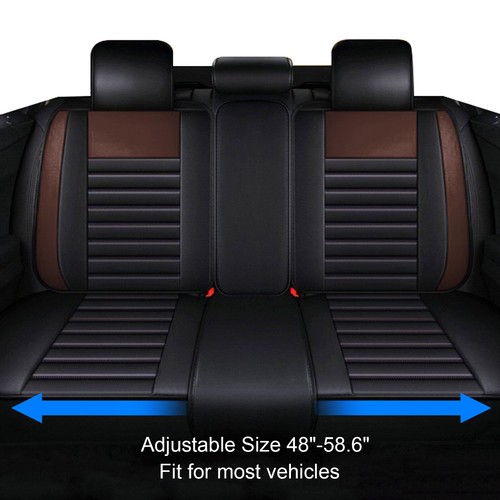 Black Full Set Car Seat Covers Deluxe Pu Leather Pet Protectors For Audi Q3 Q5 - Picture 10 of 11