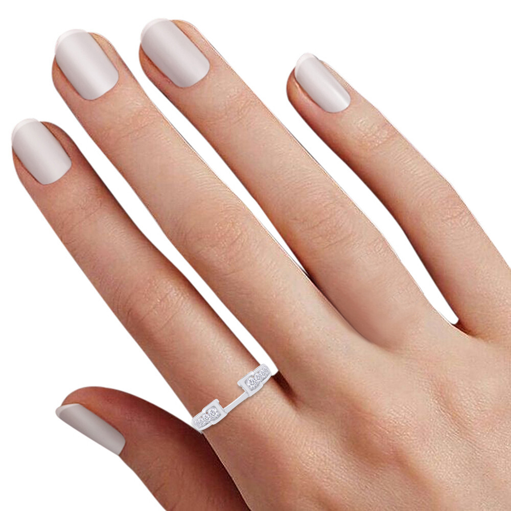Previously Owned White Diamond Enhancer Ring 1/2 ct tw Round-cut 14K