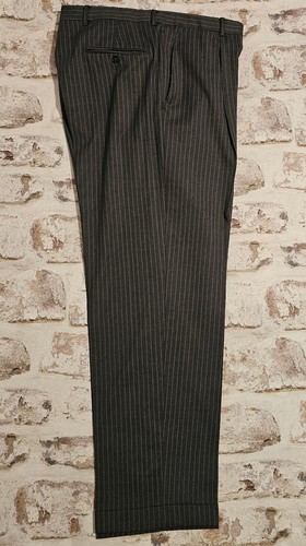 Daniel Cremieux x Loro Piana 42R 2 Piece Suit Charcoal Gray Pinstripe 2 Button - Picture 7 of 15