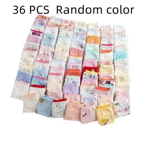 New 36pcs/Lot Girls Panties Kids Panties Girl Cotton Underwear Briefs 2-12Years - Picture 7 of 27
