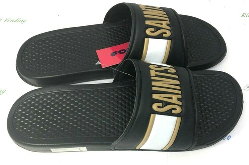 Mens 2020 NFL Raised Wordmark Slide Shower Slide Shoes Sandals FOCO new - Picture 27 of 33