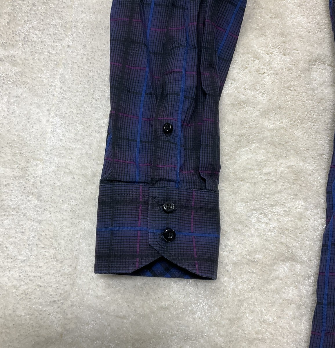 Chemise Homme Thomas Dean Taille XXL - Rose Et Blanc à Carreaux - Coton - Occasion Très Bon état