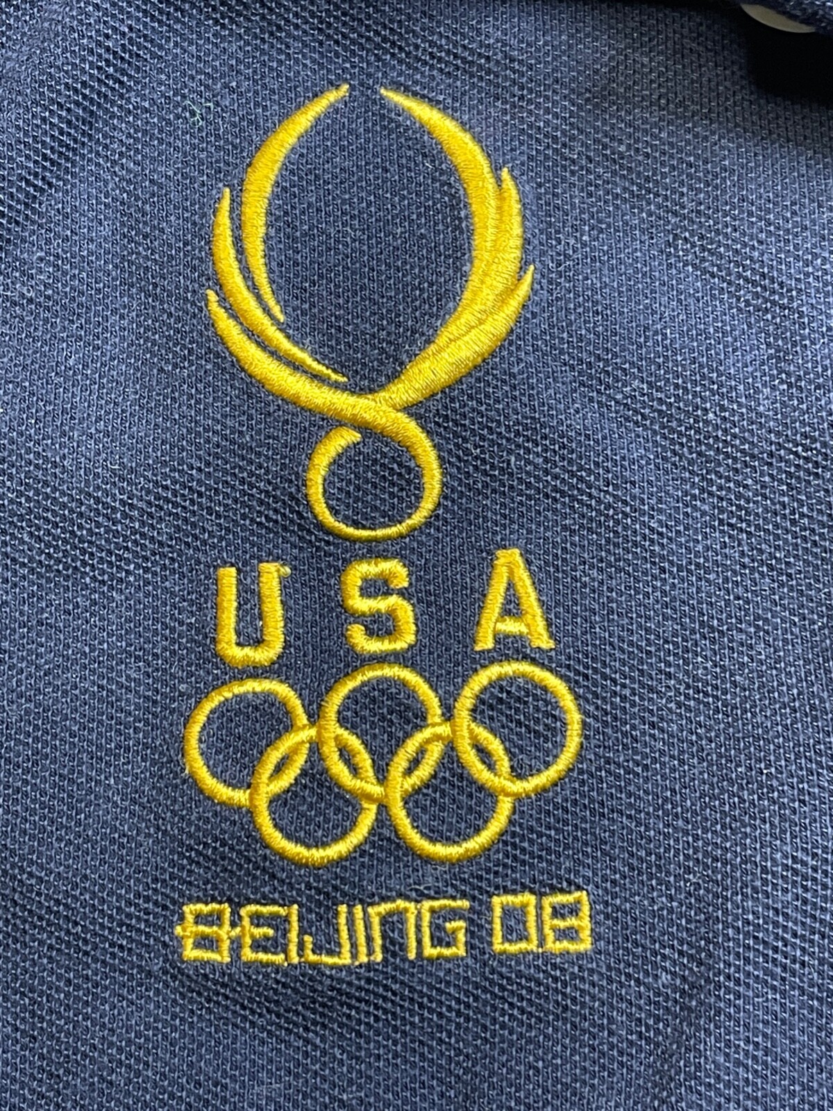 Polo Ralph Lauren 2008 Olimpiadi Ragazzi L The Skinny Polo Big Pony Blu Gioventù