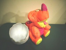 VINTAGE FISHER PRICE BABY T.C.THE TRICERATOP DINOSAUR 2295 DINO-ROARRS PUFFALUMP