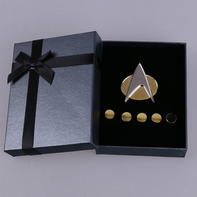 The Next Generation Badge Rank Pin Set Christma Gift TNG Badge Brooches Set