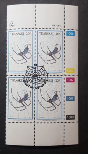 Transkei (South Africa): Spiders; complete used set of blocks of 4 - Picture 3 of 6