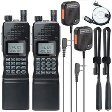 2 PACK BAOFENG AR-152 VHF/UHF WALKIE TALKIE LONG RANGE TWO WAY HAM RADIO VOX KIT