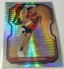 2021 Panini Prizm WNBA Basketball DEARICA HAMBY Hyper Prizm #43 Las Vegas Aces
