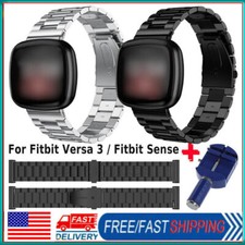 For Fitbit Versa 3 2 Lite/Fitbit Sense Stainless Steel Watch Band Strap  Tool