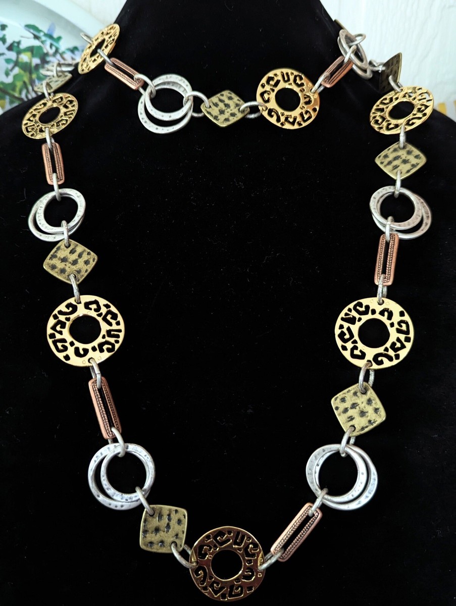 Vintage boho Chain mixed metals belt - Celestial Crescent Moon Chain Belt, Costume Jewelry, Boho  main image 3