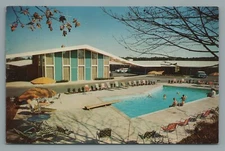WILLOW GROVE PA HOWARD JOHNSON'S MOTOR LODGE PENNSYLVANIA CARS 2 PC POSTCARDS B1