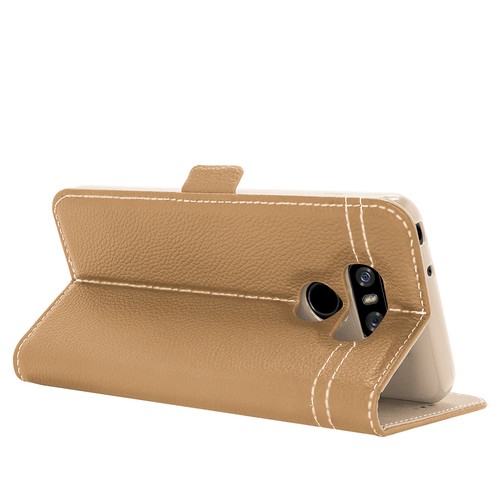 Funda billetera abatible de cuero genuino de lujo con soporte para LG G6 2017 lanzamiento - Imagen 27 de 43