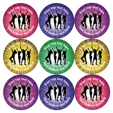 144 Personalised Dance Reward Stickers for Dance Teachers, Coaches (30mm)