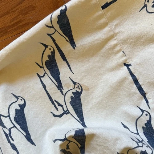 Michigan Rag Co Shorebird Print Hooded Jacket Size S/M Rare Print! image 8