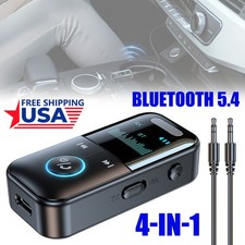 Bluetooth Receiver 3.5mm Aux Car Adapter Wireless Audio Receiver Home Stereo NEW