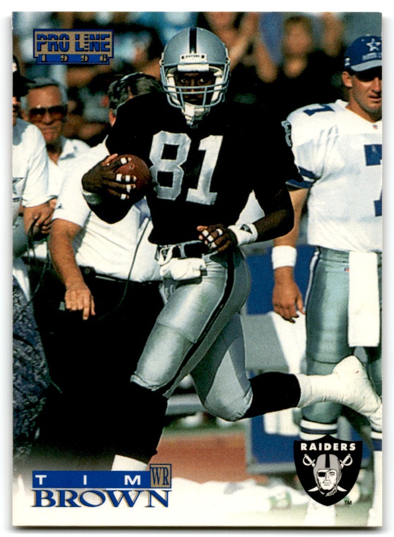1996 Pro Line Tim Brown Oakland Raiders #89