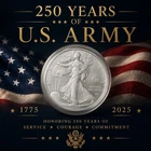 250th Anniversary United States Army American Eagle One Ounce Silver Proof Coin