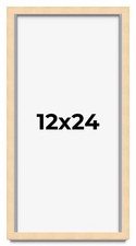 12x24 Solid Wood Picture Frame with UV Acrylic, Available in 6 Finishes