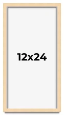 12x24 Solid Wood Picture Frame with UV Acrylic, Available in 6 Finishes