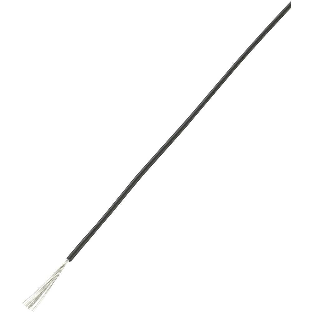 Fil de câblage LiY flexible de 0.75 mm² noir TRU COMPONENTS pour une isolation thermique stable