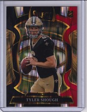 2025 Tyler Shough Select Black And Red Prizm Shock Rookie #41 Saints