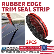 20FT Rubber Car Door Edge Molding Trim Seal Strip Scratch Protector Guard Decor