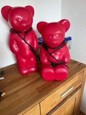 Flötotto Lumibär Deko-Leuchten Rot Made In Germany Vintage