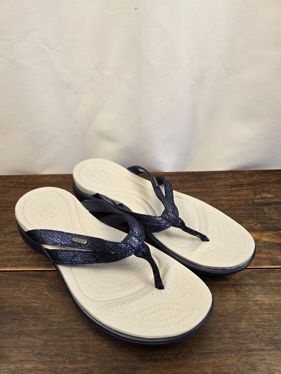 Tong Femme Crocs Capri V Flip Chai Tong Femme Crocs Capri V Flip Chai