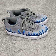 Heelys Youth Roller Sneakers Flames Blue US 6
