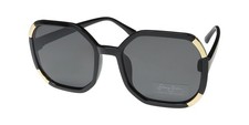 NEW SEAN JOHN SJS2035 SUNGLASSES BLACK OVERSIZED 0-0-0 001 PLASTIC FULL-RIM