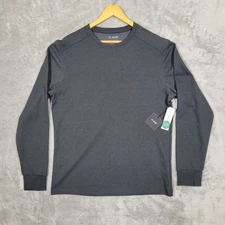 01.ALGO Mens Large Performance Thermal Crew Quick Dry Moisture Wicking NWT