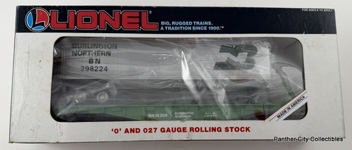 Lionel #6-16308 Burlington Northern vagón plano y remolque ferrocarril calibre O O27 | Zustand: Used