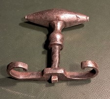 Ancienne poignée de porte en Fonte De fer forgé, serrure penture