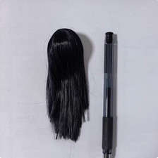1/6 Female Soldier A49 Black Long Staight Hair Wig Model 12''Action Figures