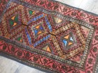 Authentic Vintage Turkish Rug,Geometric Adana Turkish Rug 1.7x2.6 Ft — photo 9